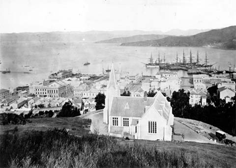 Wellington in the 1870s, photo by James Bragge.
